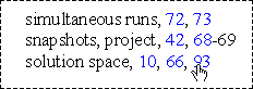 coloured hyperlinks in an index